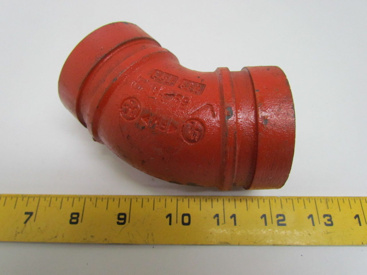 Victaulic No 11 2" Grooved End 45 Degree Elbow Pipe Fitting 60.3mm OD