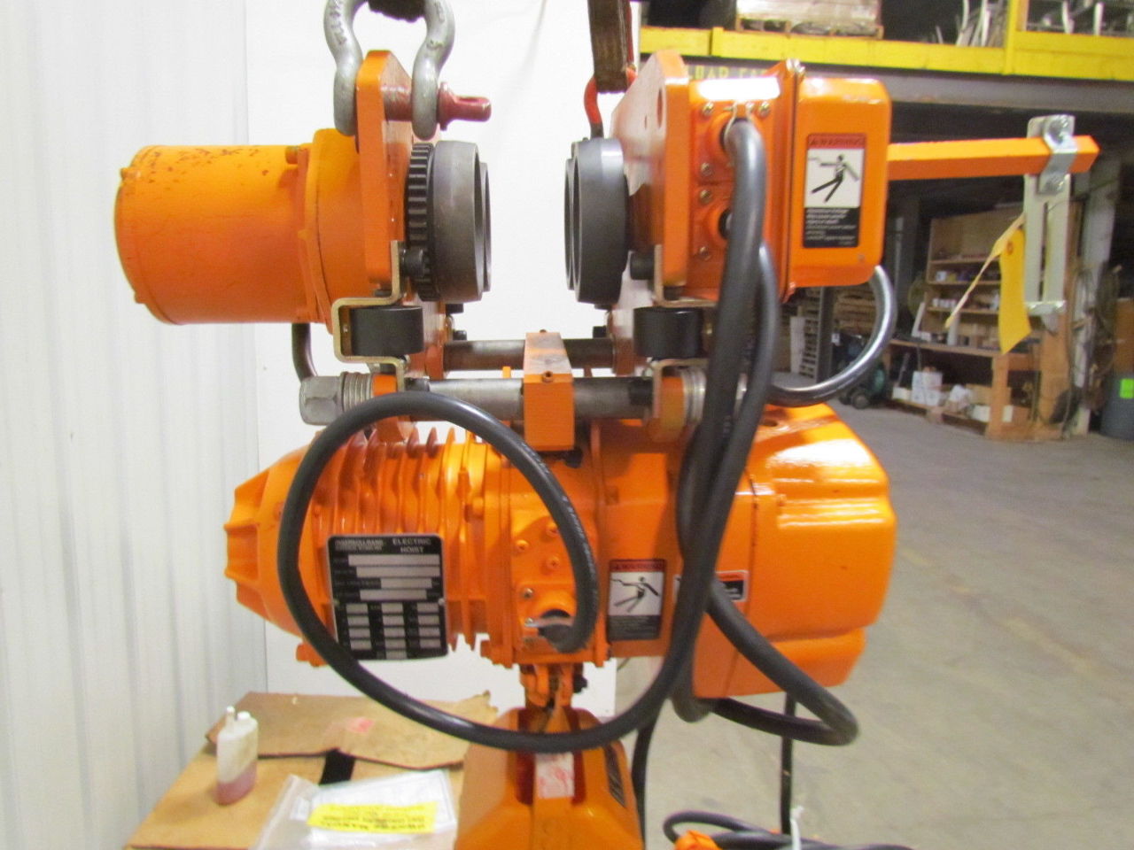 Ingersoll Rand 1 Ton 230/460V Electric Chain Hoist 15'Lift Power Trolley NEW