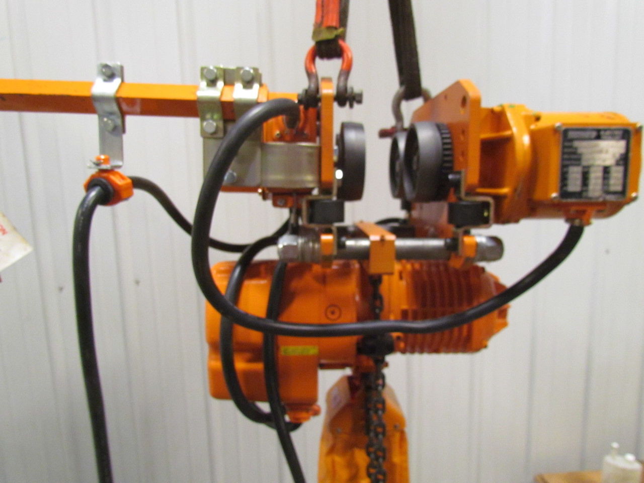 Ingersoll Rand 1 Ton 230/460V Electric Chain Hoist 15'Lift Power Trolley NEW