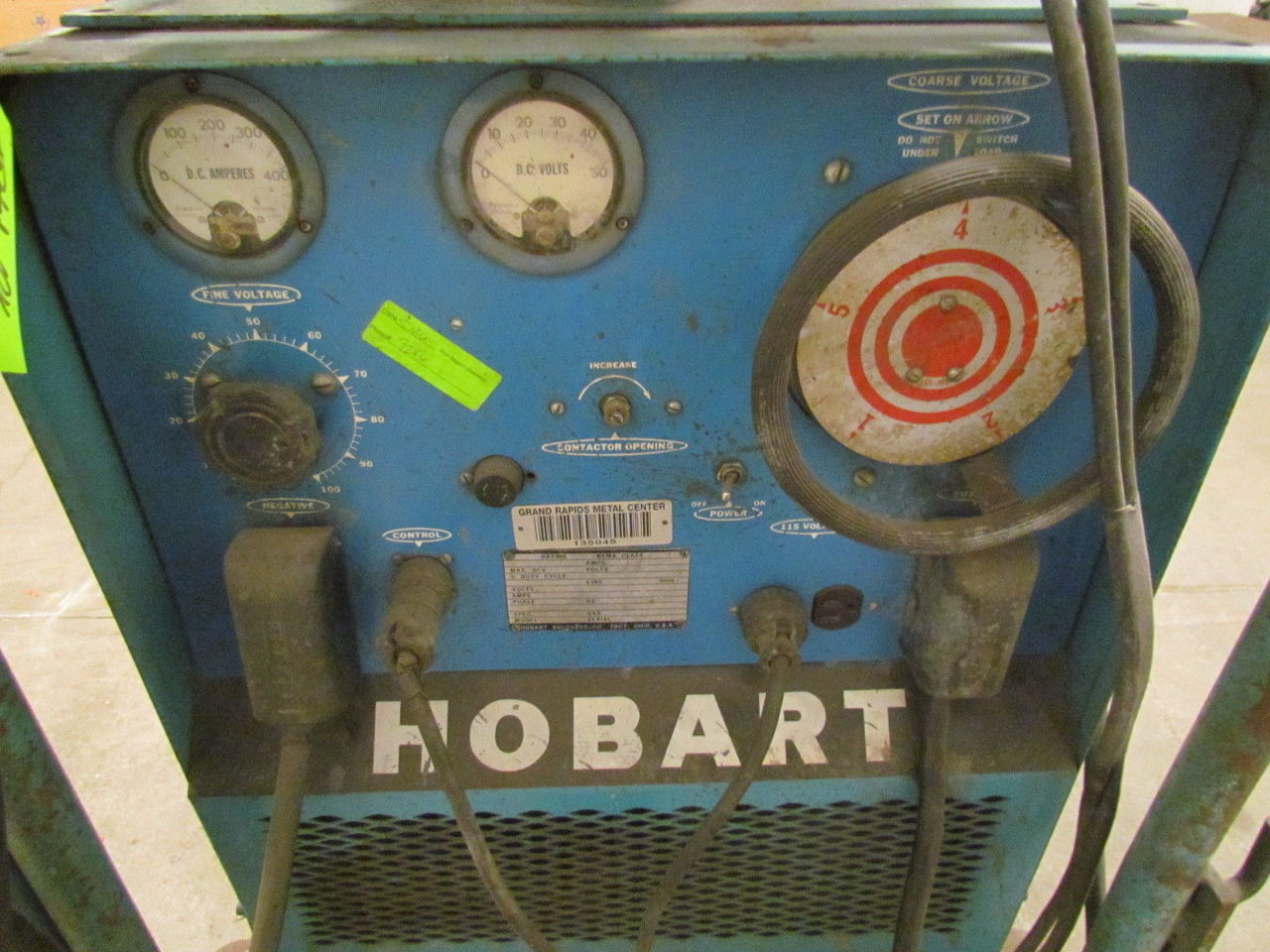 Hobart RC250 250 Amp 3Ph DC Wire Feed Welder w/Cart Cables + Gun 230/