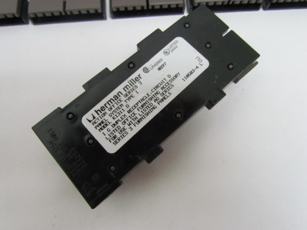 Herman Miller K1311.D MT Action Office Cubicle Wall Outlet Receptacle