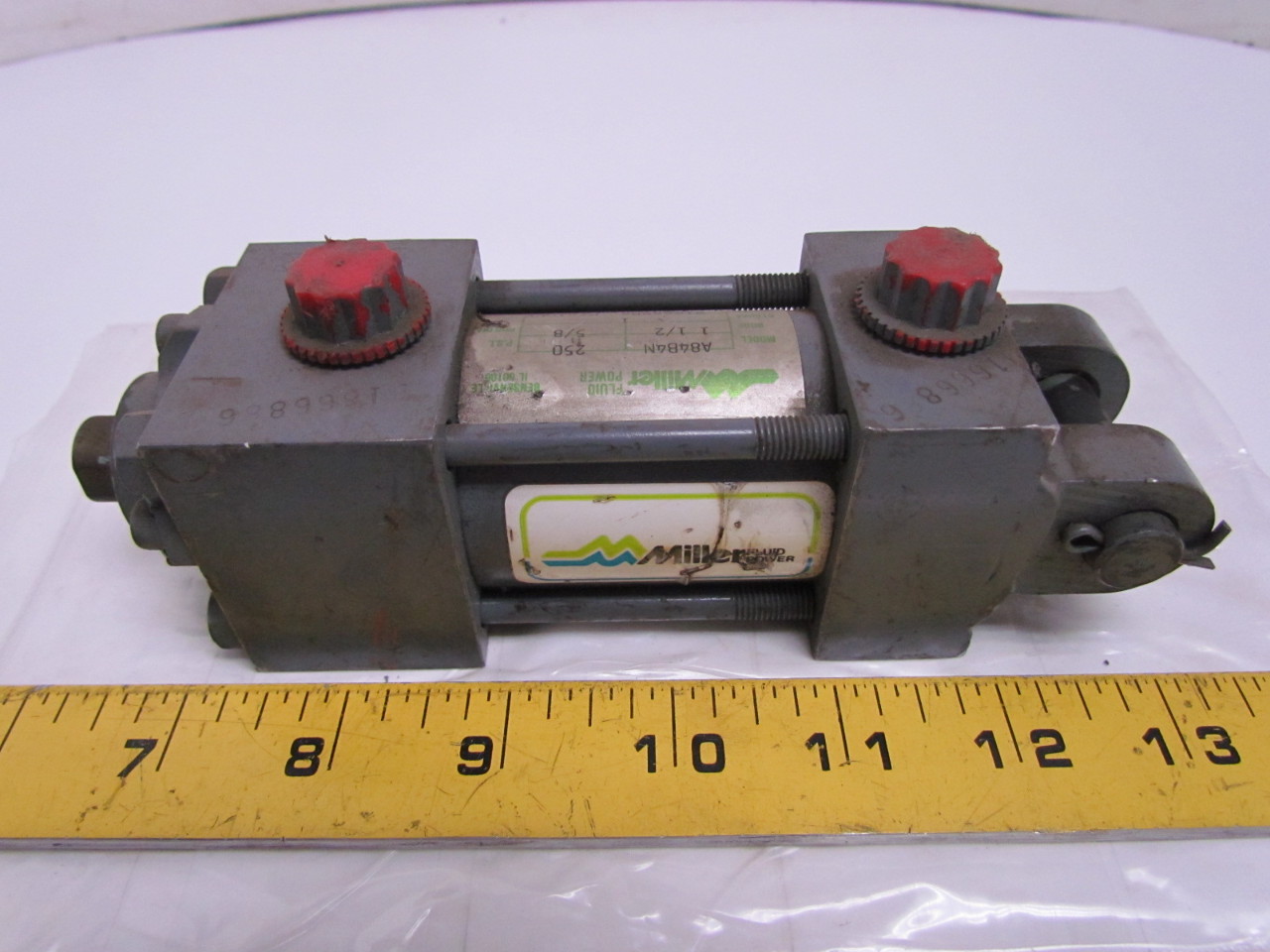 Miller A84B4N Pneumatic Air Cylinder 11/2" Bore 1" Stroke Series A 250