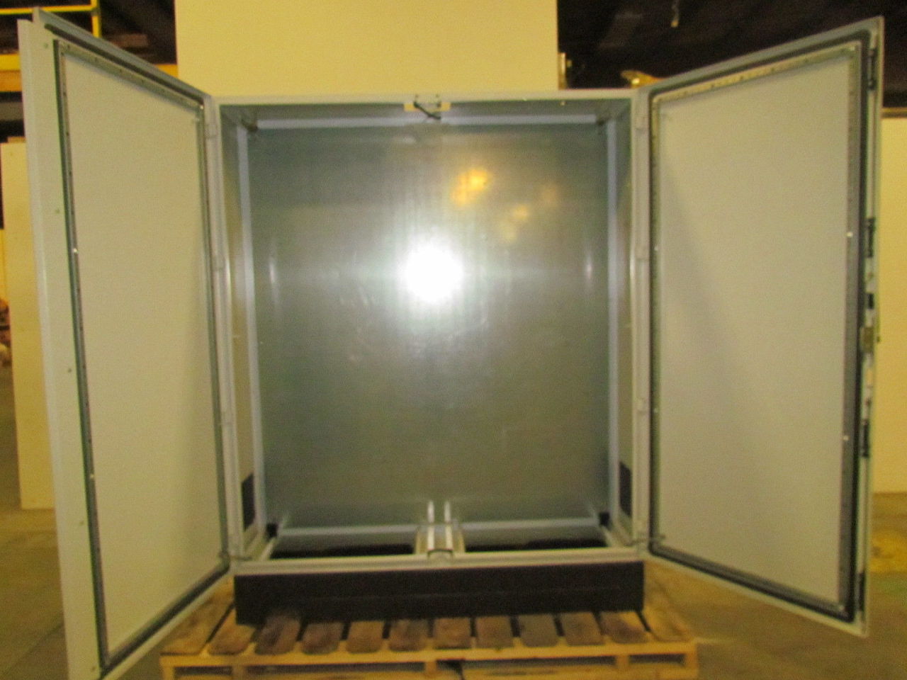 Legrand 71Hx63Wx16"D Two Door Electrical Enclosure Box On A 73