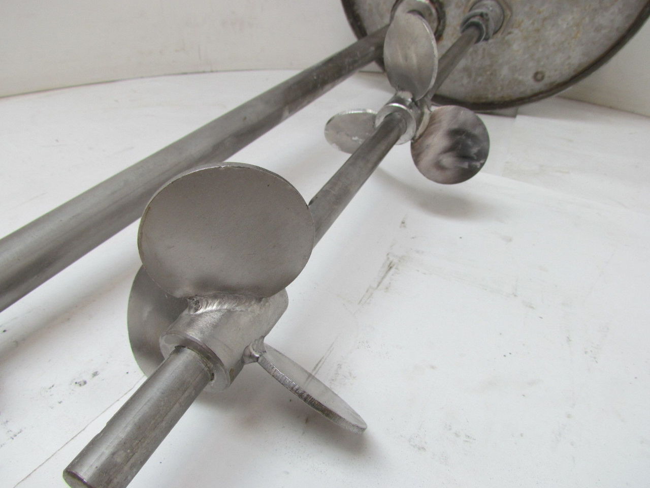 Air Driven Agitator Gast Motor SS Cover Draw Tube + Mixing Blades Drum