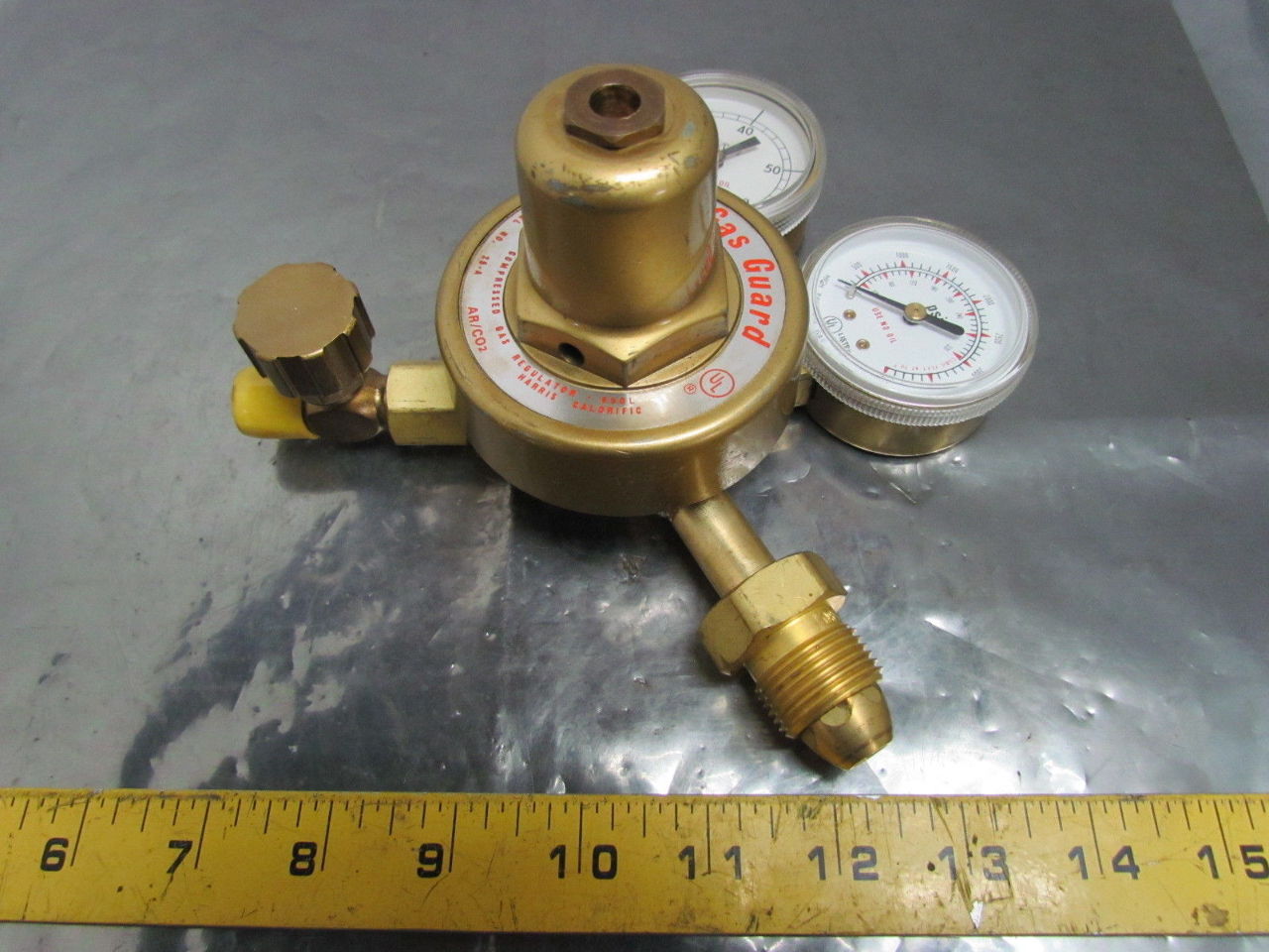 Harris 25 A 650L Inert GAS Guard Regulator PSI Flow Gauge AR CO2 CGA