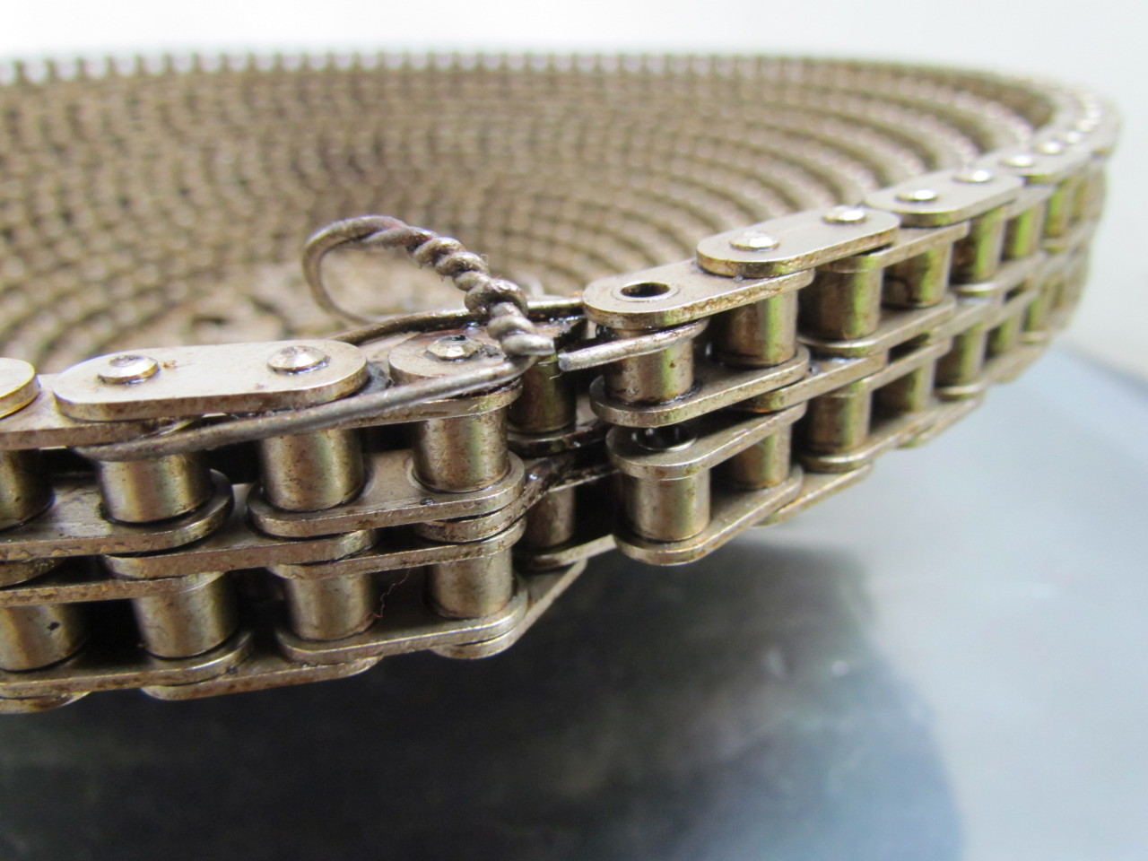 Joint Way 352 No 35 Double Strand Roller Chain 3/8"P Nickel Plated