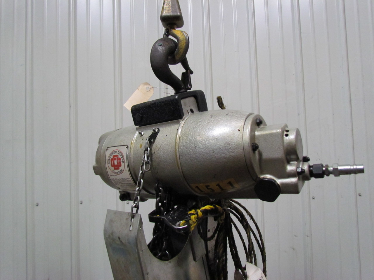 Gardner Denver 862V40L 2 Ton 4000lb Air Pneumatic Chain Hoist 14'9