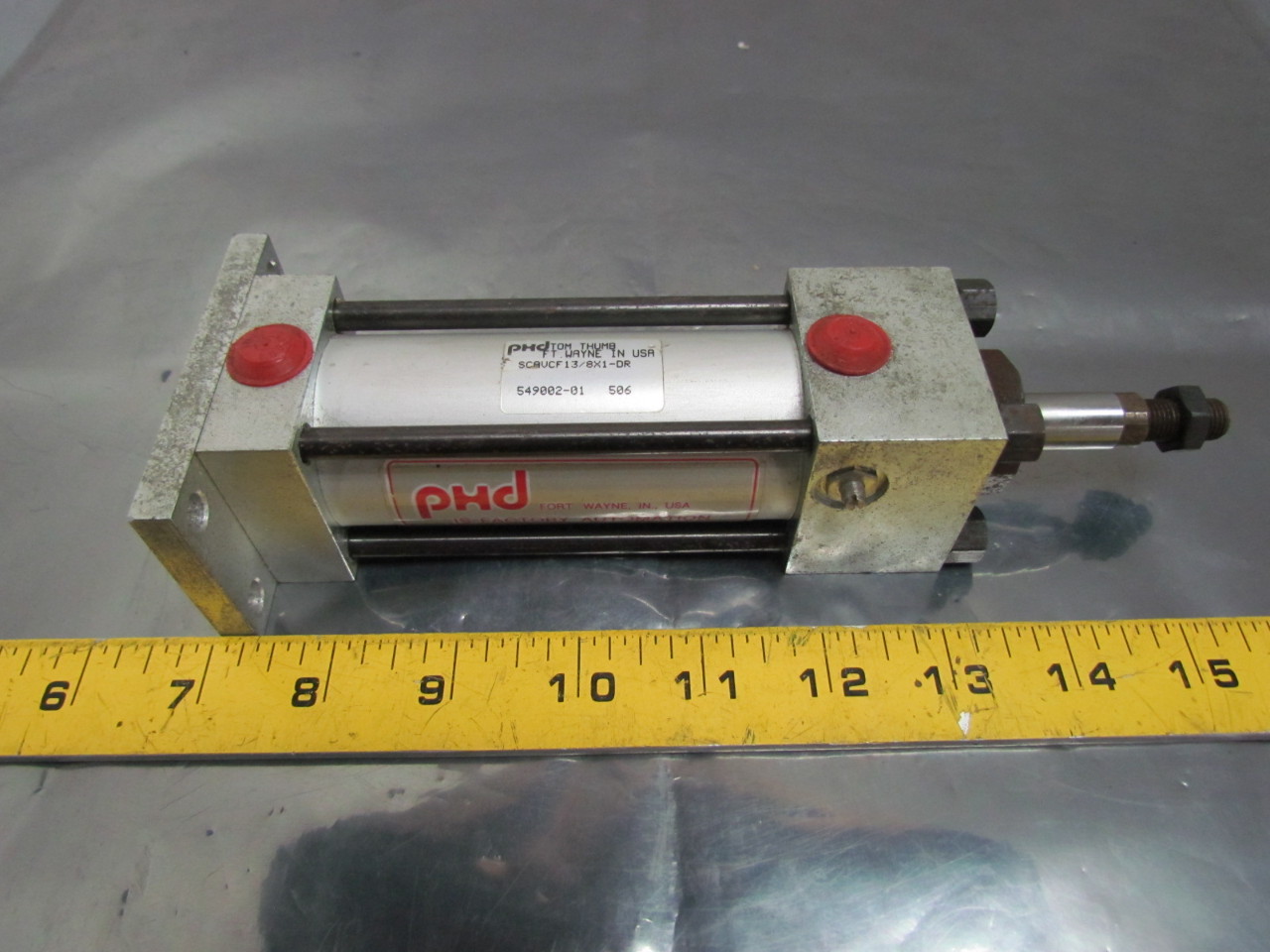 PHD SCAVCF13/8X1DR Pneumatic Air Cylinder 13/8" Bore 1" Stroke Spring
