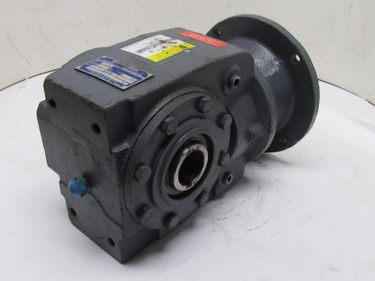 Boston Gear Double Reduction Speed Reducer Worm Gear Box Drive 121 3.