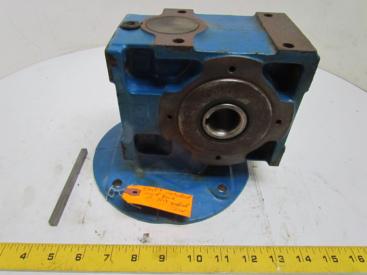 Fenner/Rossi 152A2216 Speed Reducer Gearbox 161Ratio 80D Motor Flange