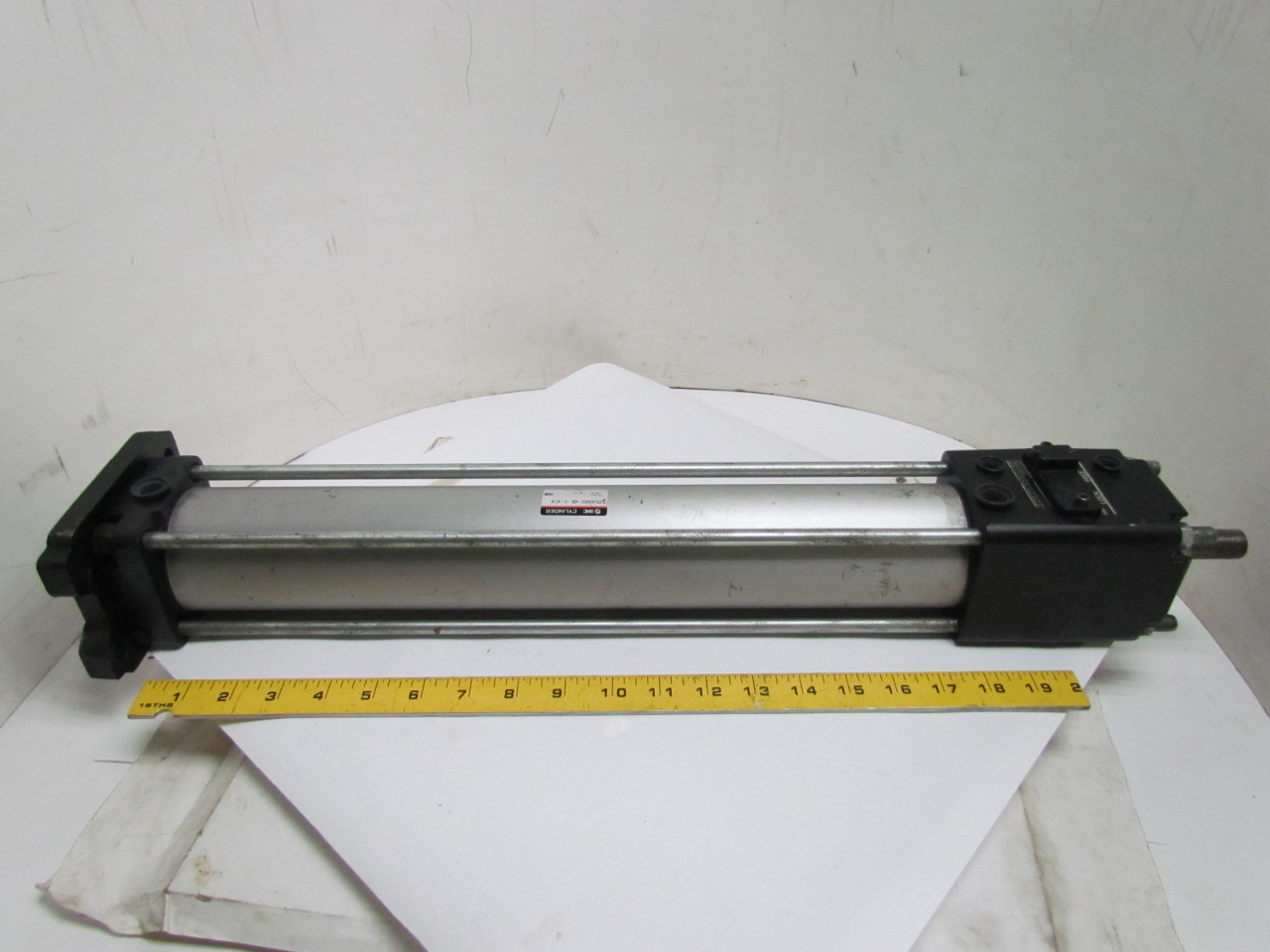 SMC Pneumatic Locking Cylinder 63mm Bore 400mm Stroke Fine Lock