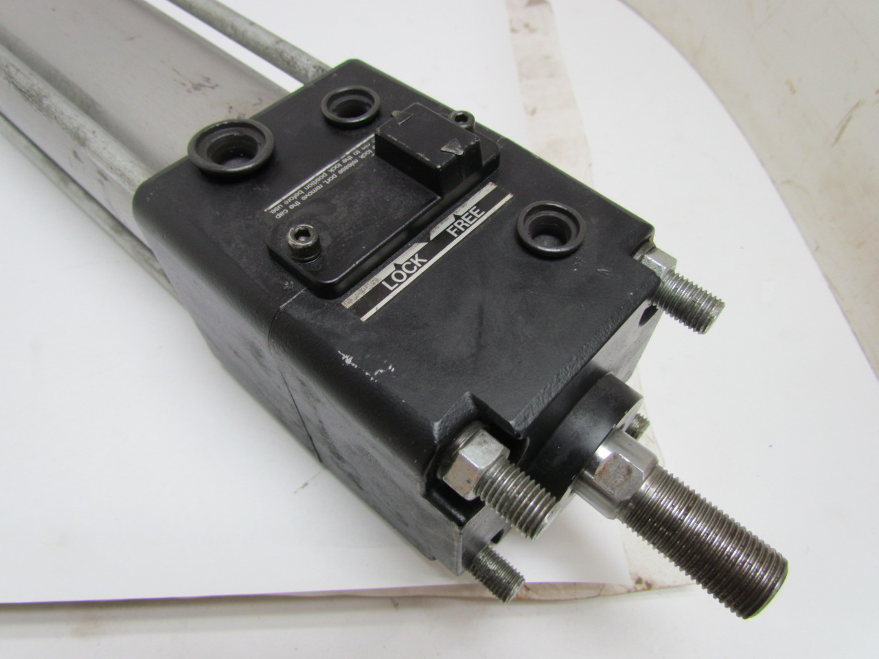 SMC Pneumatic Locking Cylinder 63mm Bore 400mm Stroke Fine Lock Piston eBay