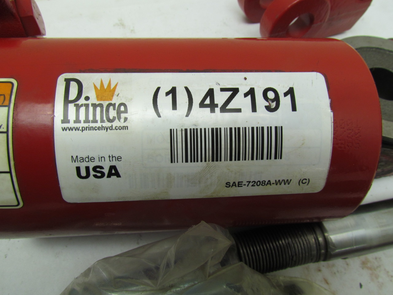 Prince 4Z191 Hydraulic Cylinder 31/2" Bore Disassembled For Parts or