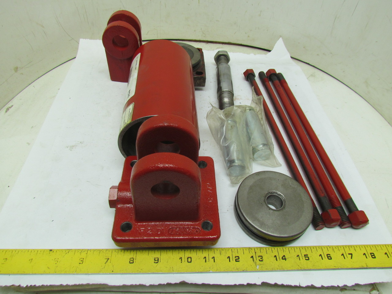 Prince 4Z191 Hydraulic Cylinder 31/2" Bore Disassembled For Parts or