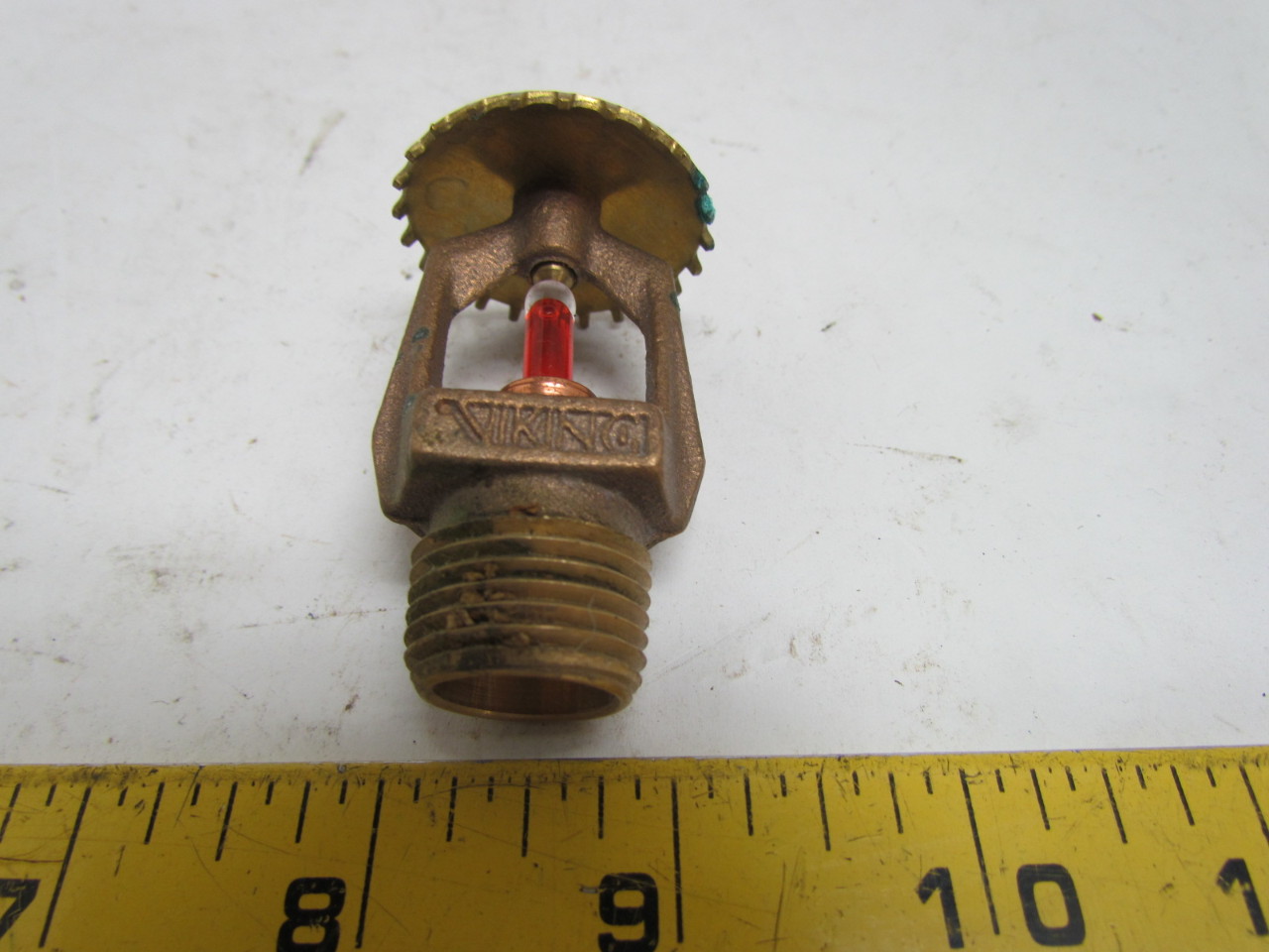 Viking M98 589A Brass Fire Sprinkler Head 1/2" NPT Red Bulb eBay