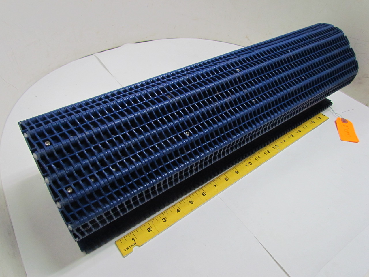 Perforated Flat Top Plastic Conveyor Belt 235/8"x3' 9" Length Blue eBay
