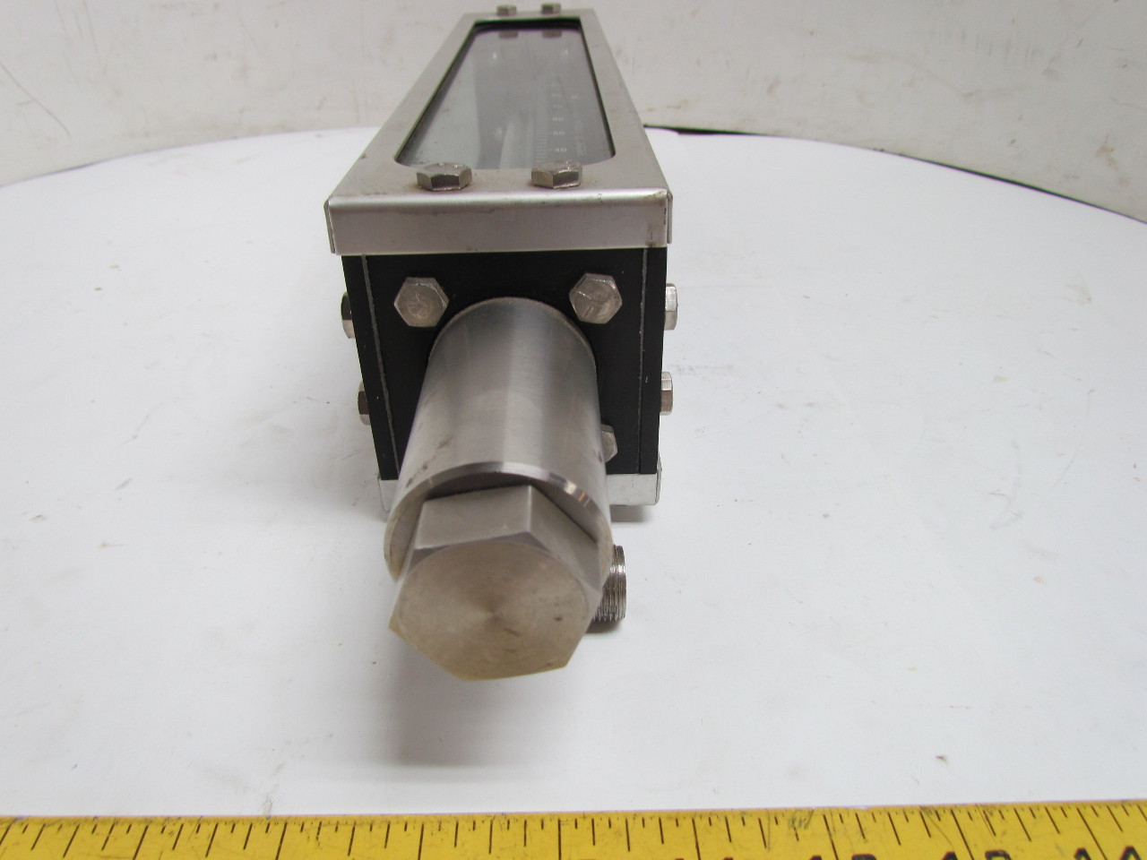 111008H2B1A Full View Sight Glass Flow Meter R8M252 Tube Sz 0.64