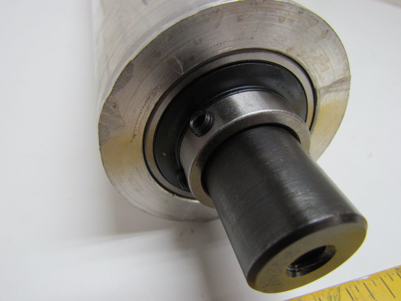 High Speed Precision Ball Bearing Aluminum Conveyor Roller 2.90" Dia 23