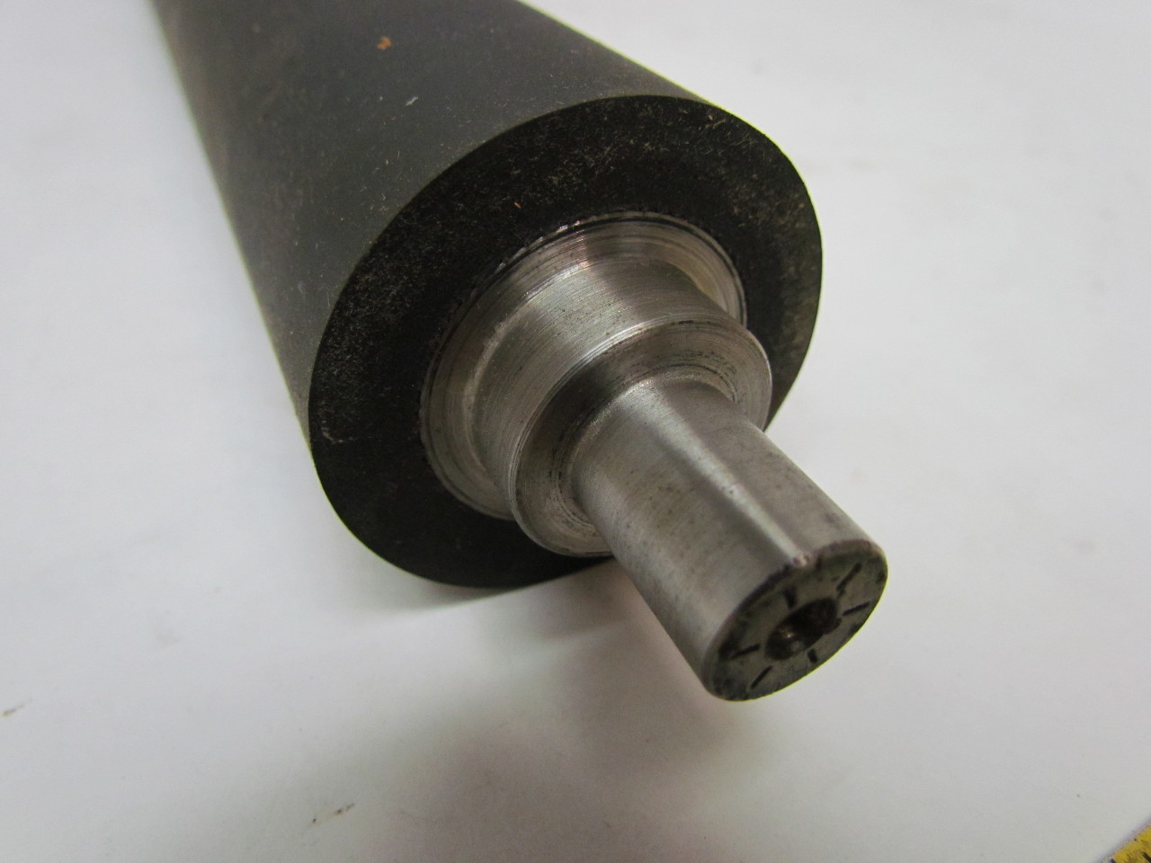 Soft Rubber Coated Stainless Steel Conveyor Roller 50mmx870mm BF 15mm