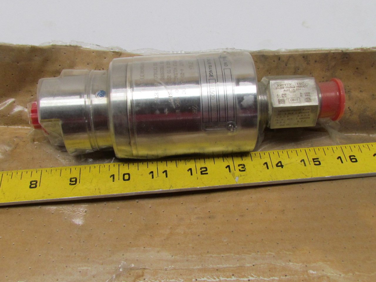 Ametek PG3000O2M4812O81000 Stainless Steel Pressure Transmitter