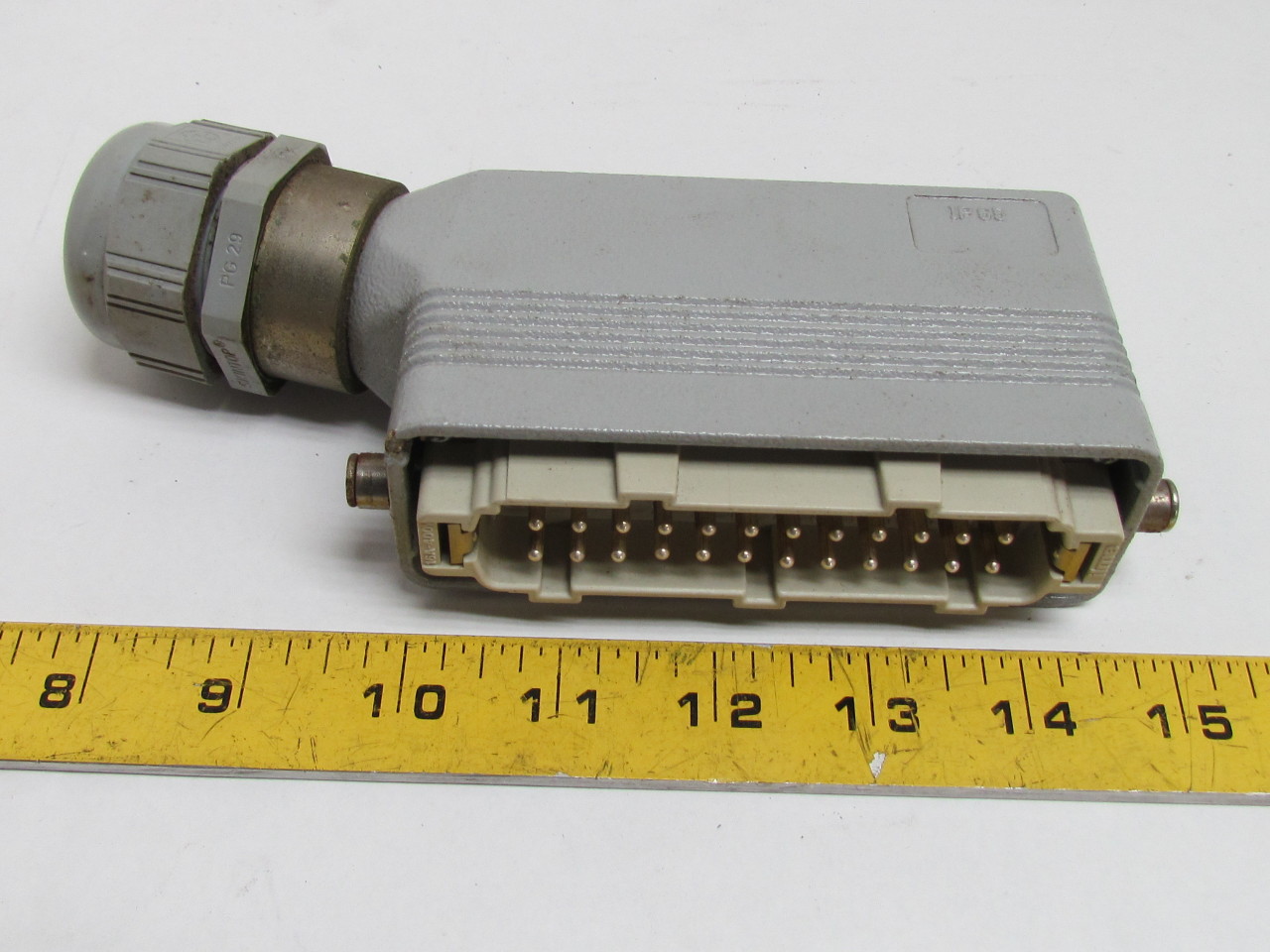 ILME IP65 24 Pin Male Connector Plug Side Entry Hood Housing 16A 600V