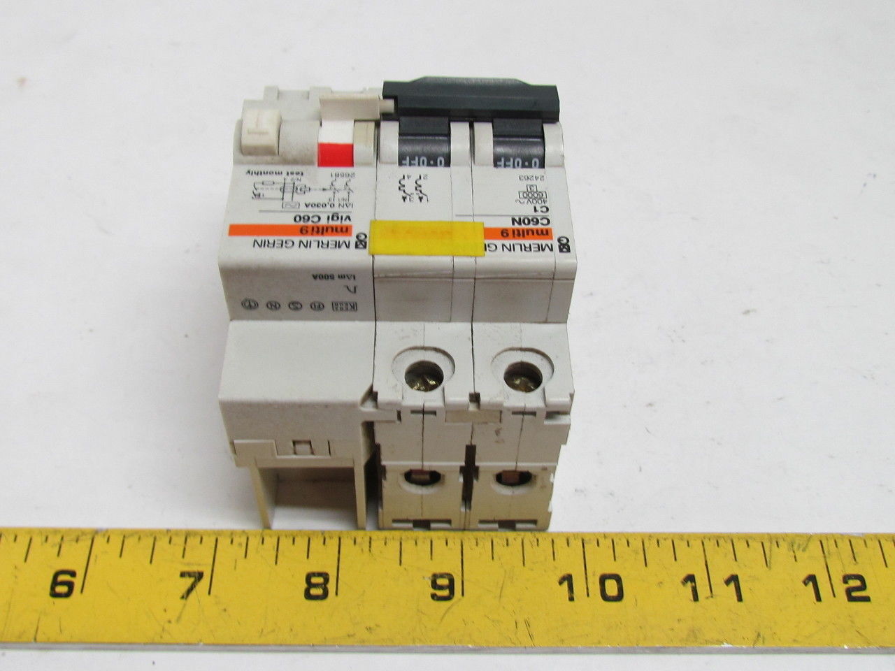 Merlin Gerin Multi 9 C60N 24263 2-Pole Circuit Breaker C1 A 400V VIGI ...