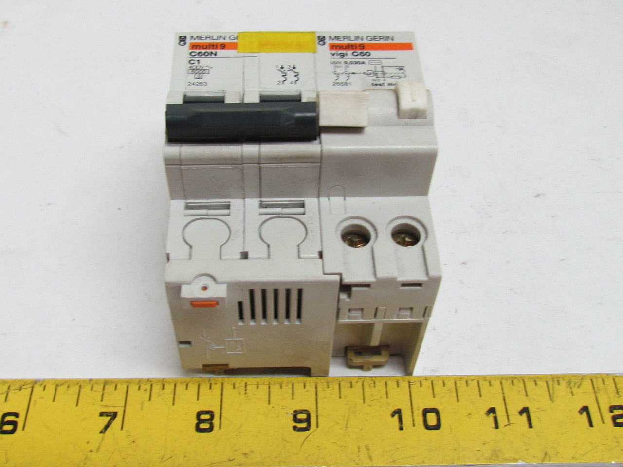 Merlin Gerin Multi 9 C60N 24263 2-Pole Circuit Breaker C1 A 400V VIGI ...