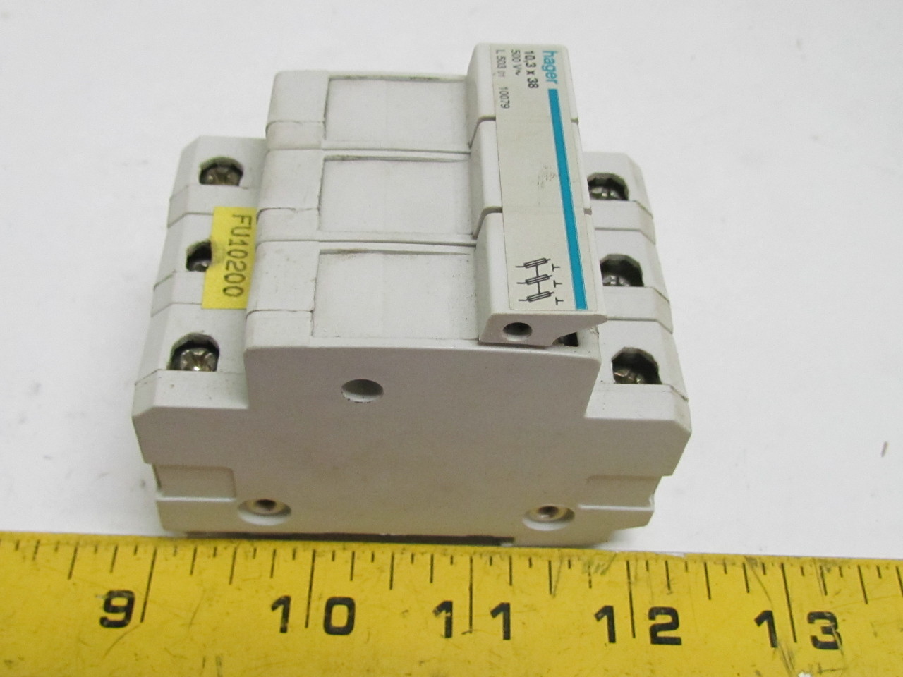 Hager L503 Fuse Carrier Holder 3Pole 10.3x38mm Fuse 500V