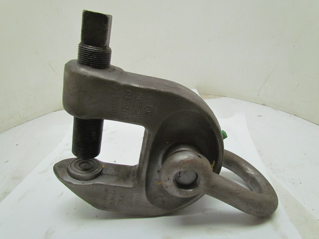 SWL 6Ton SAC Steel Plate Lifting Screw Clamp 03" Grip Opening 12000Lb