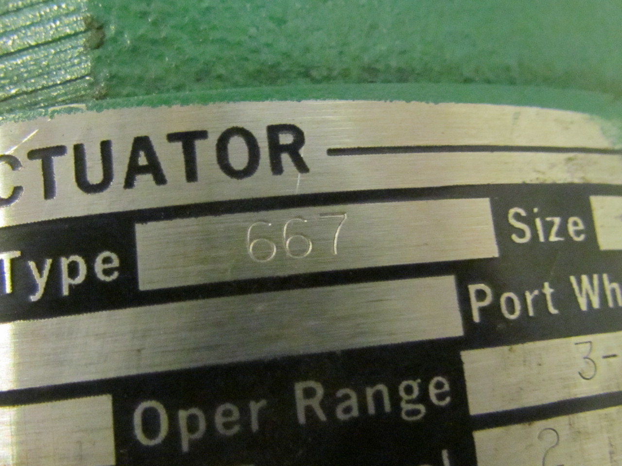 Fisher 667 Size 45 Diaphragm Actuator 4" Easye Sliding Stem Control