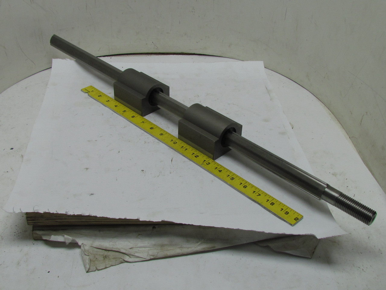 THK 2 Spline Nuts On A Solid Shaft 690.5mm Travel Area 776mm.OAL (30.5512")