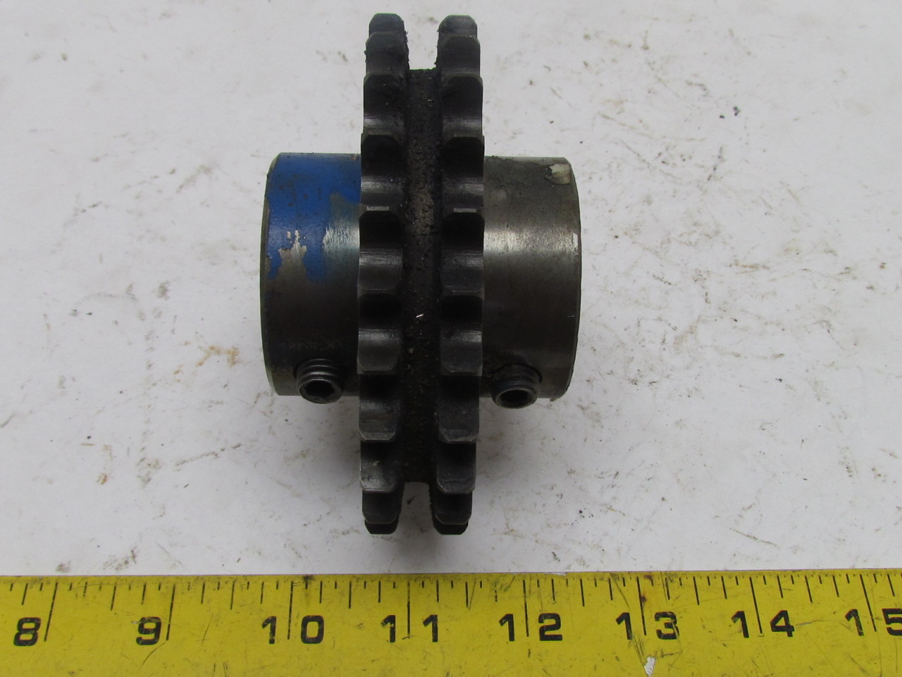 402 40 Double Row Roller Chain Sprocket 1/2" Pitch 25Teeth 1" Keyed