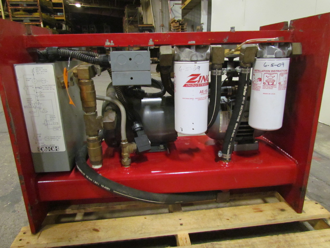 Caldwell UNIVAC1500 2565V2A GAST Vacuum PUMP PowerPac 11/2HP 230