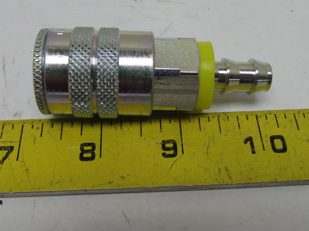 Dixon 3/8" Industrial Quick Coupler Steel PushLoc Hose Barb Pneumatic