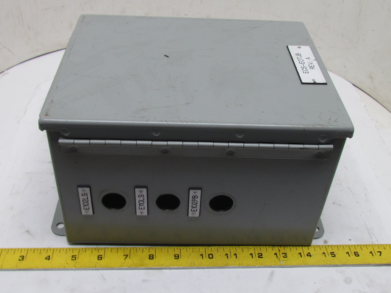 Hoffman A10086CH 8x10x6" Electrical Enclosure Box Backplate & Grounding