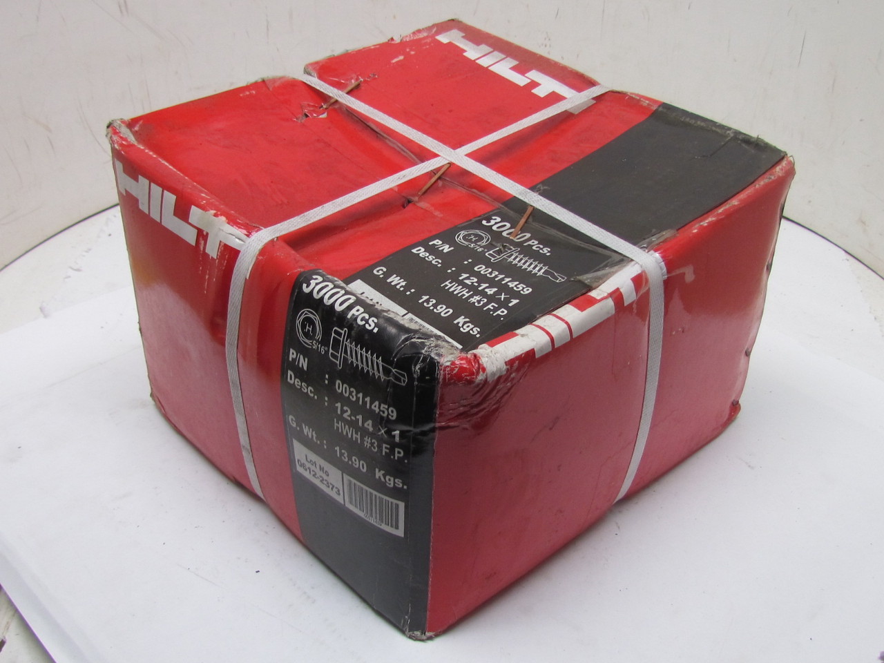 Hilti 1214x1"Hex Washer Head Self tapping Drilling Screw Zinc 3