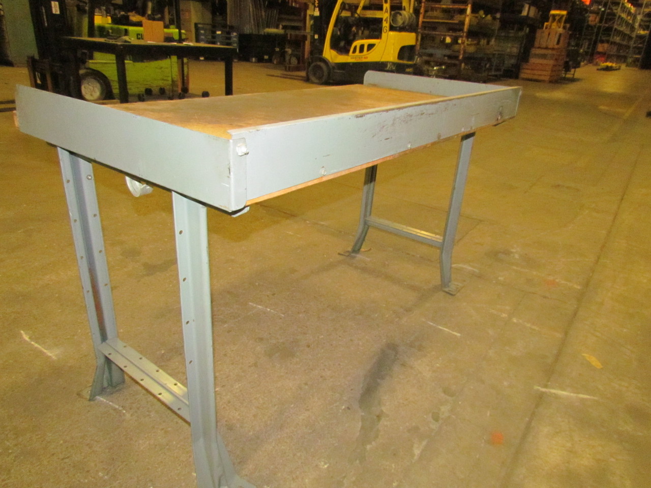 Adjustable Height Welded Steel Frame Workbench Table 60x30x241/2 to 36
