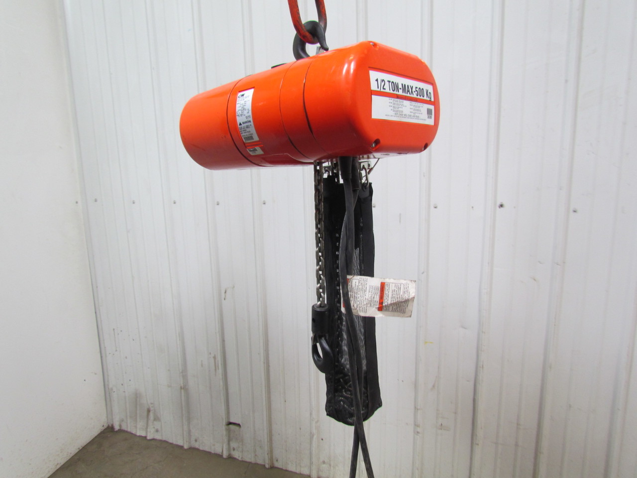 CM Lodestar J New 1/2 Ton Electric Chain Hoist 32FPM 15'Lift 110/120Volt