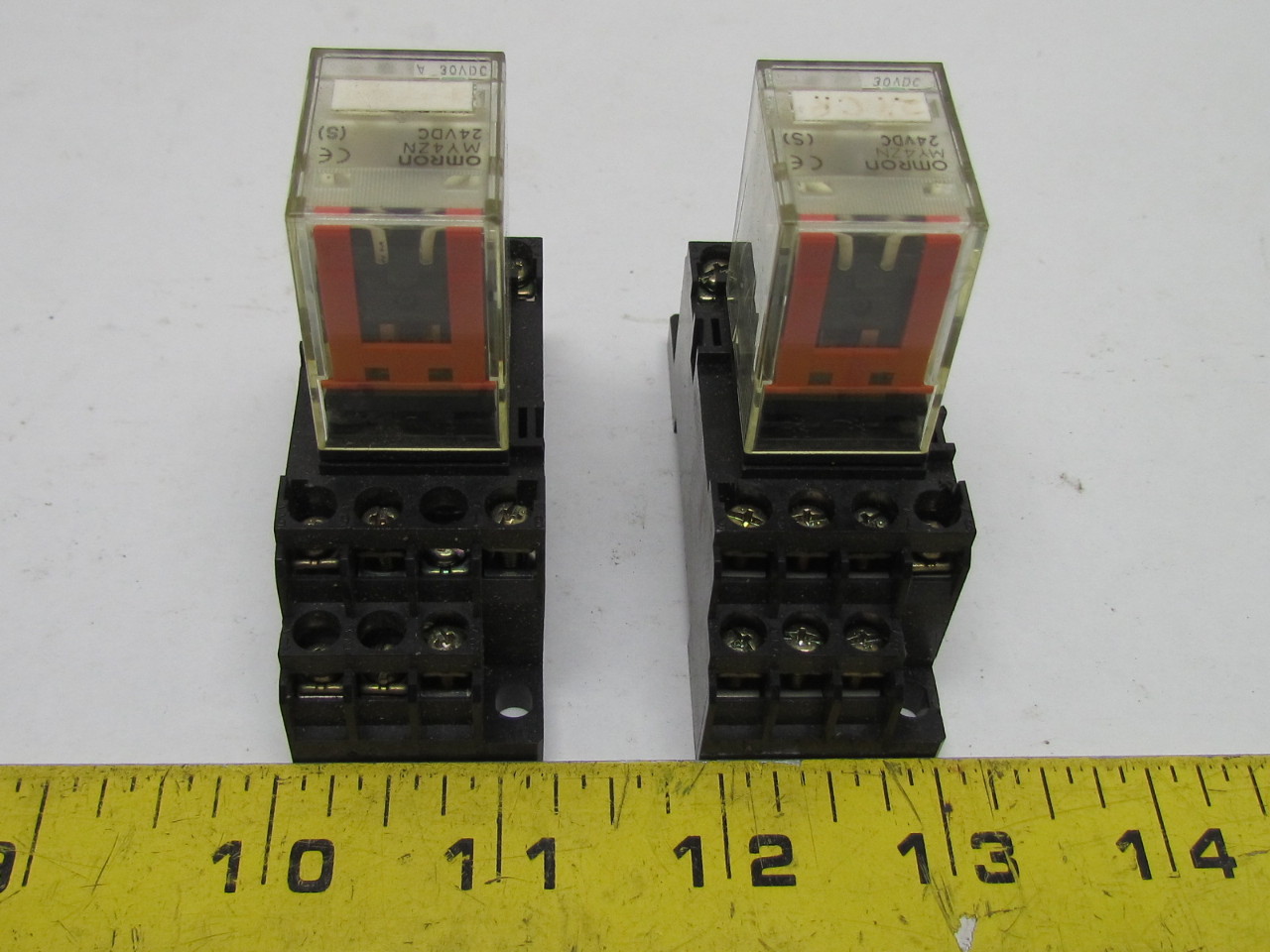 Omron My4zn 24vdc 14 Pin Relay W No O6y8w1 Base Lot Of 3