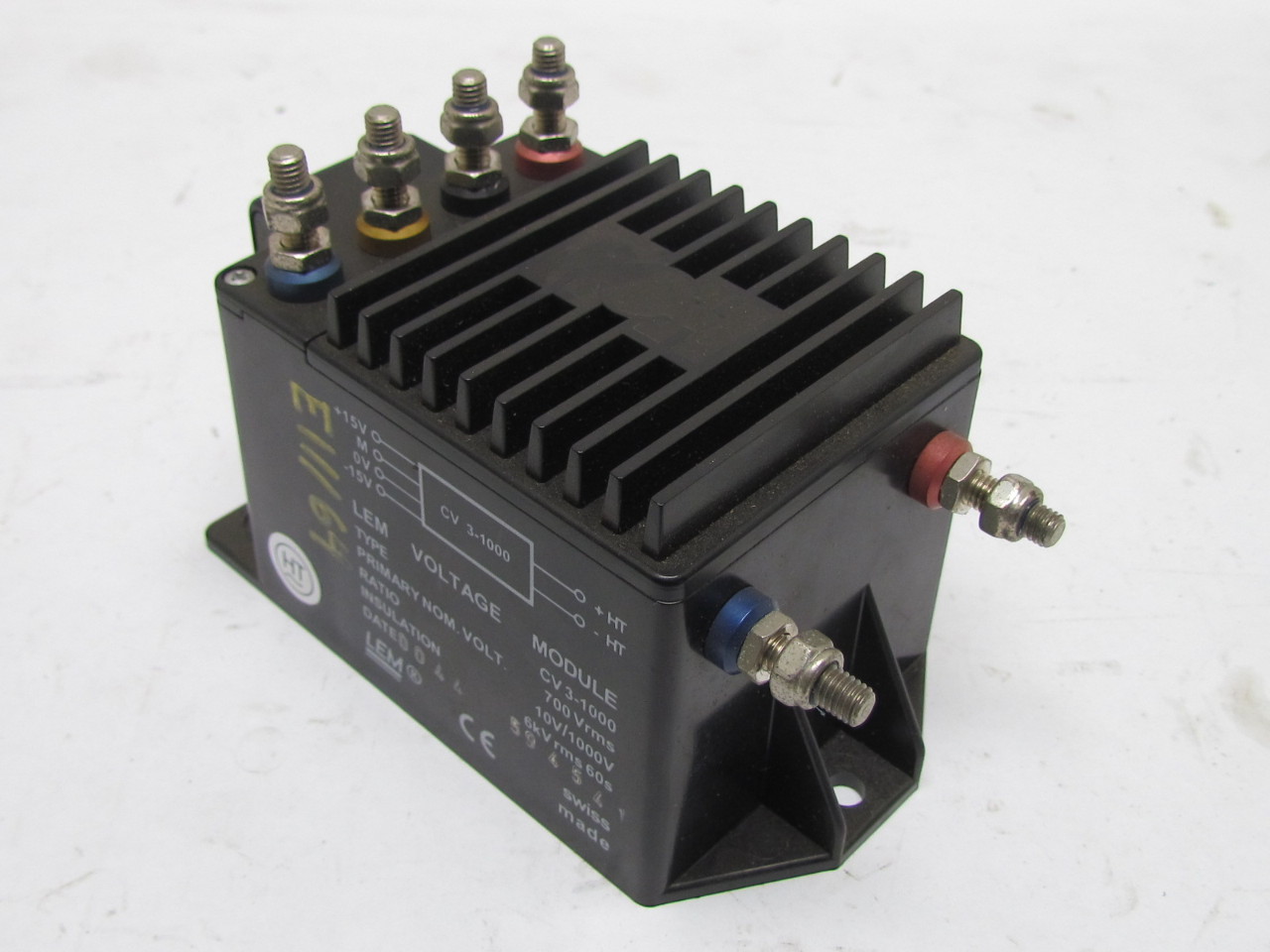 LEM CV31000 Voltage Transducer Primary Nom 700Vrms Ratio 10V/1000V