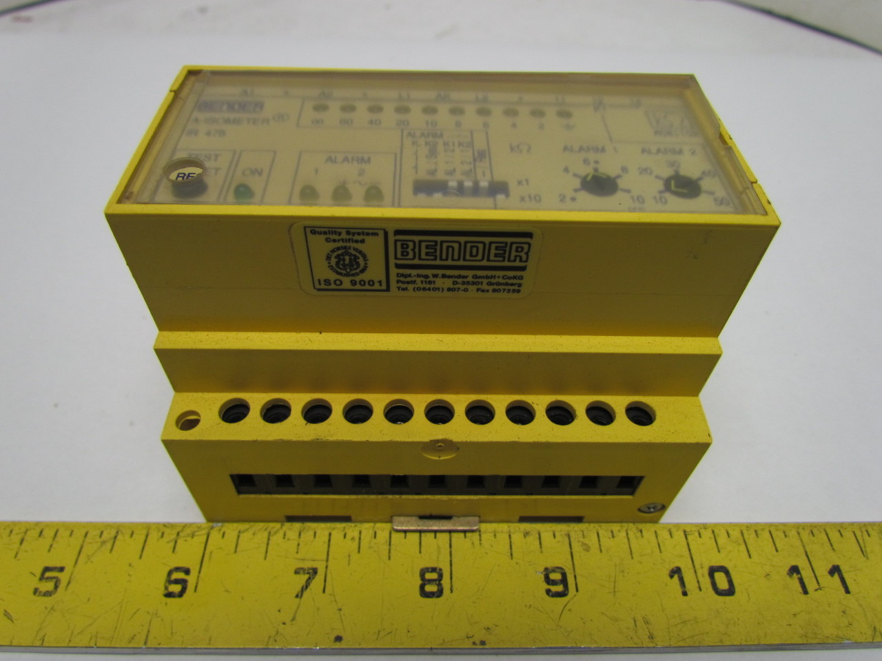 Bender IR475LY413 Ground Fault Monitor For Underground AC&DC Systems