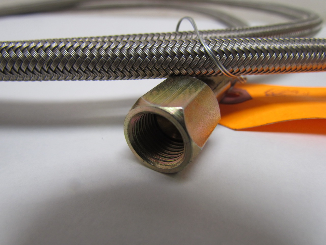 Titeflex Hose Assembly Braided Stainless 6' L w/JIC Female Swivel 1/4