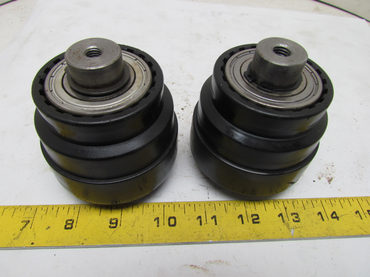 Plastic Guide Rollers 3 Step 1"Shaft Dia Lot of 2 eBay