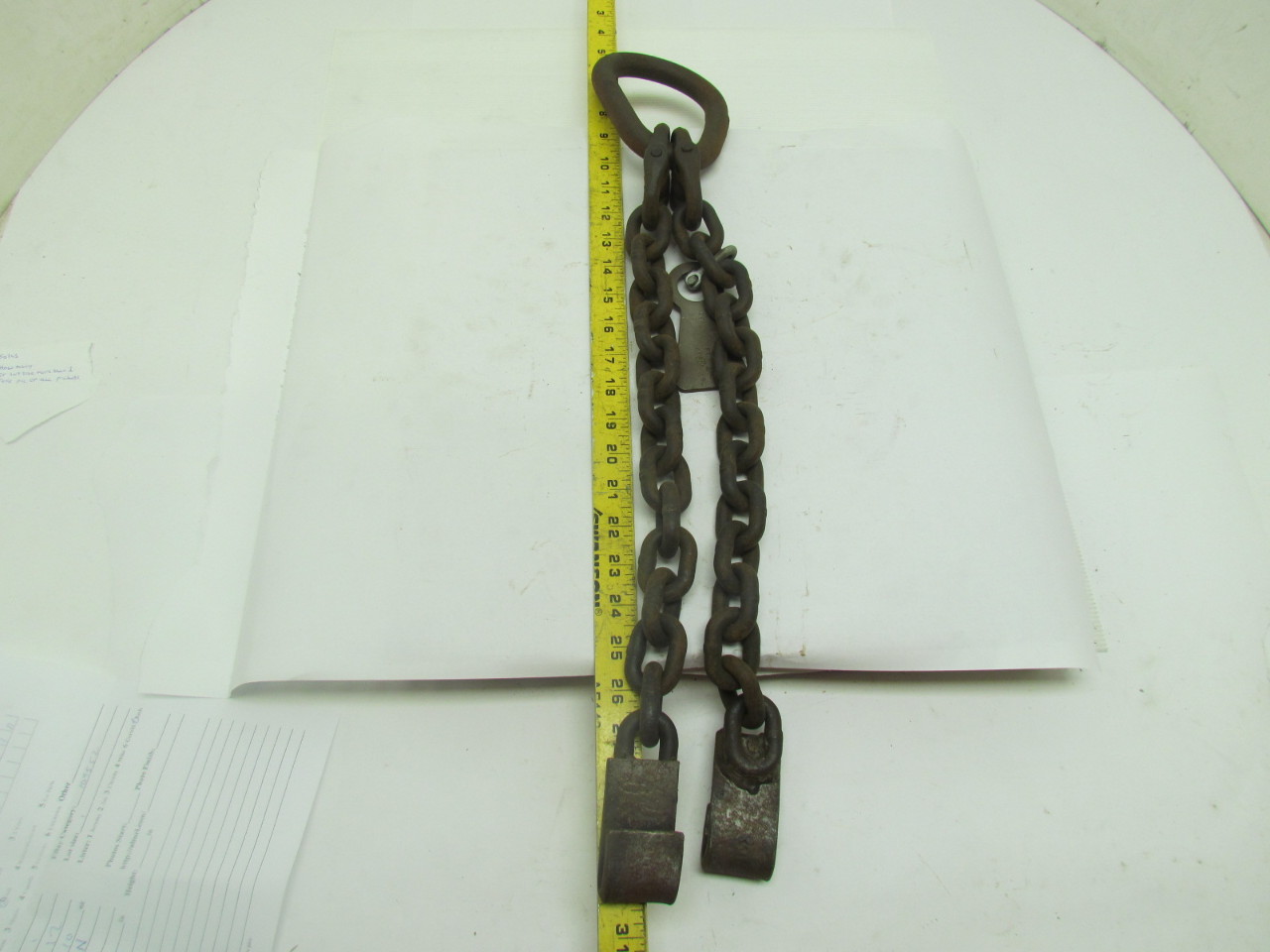 2 Leg 29"Reach Horizontal Plate Lifting Chain 1/2 Ton WLL Capacity J