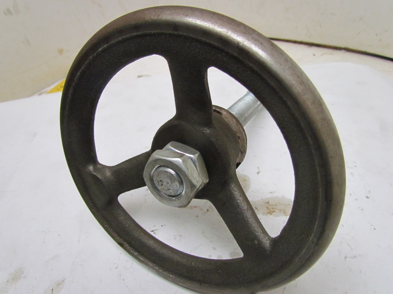 6" Cast Iron 3Spoke Hand Wheel Threaded No Crank Handle Machine Lathe