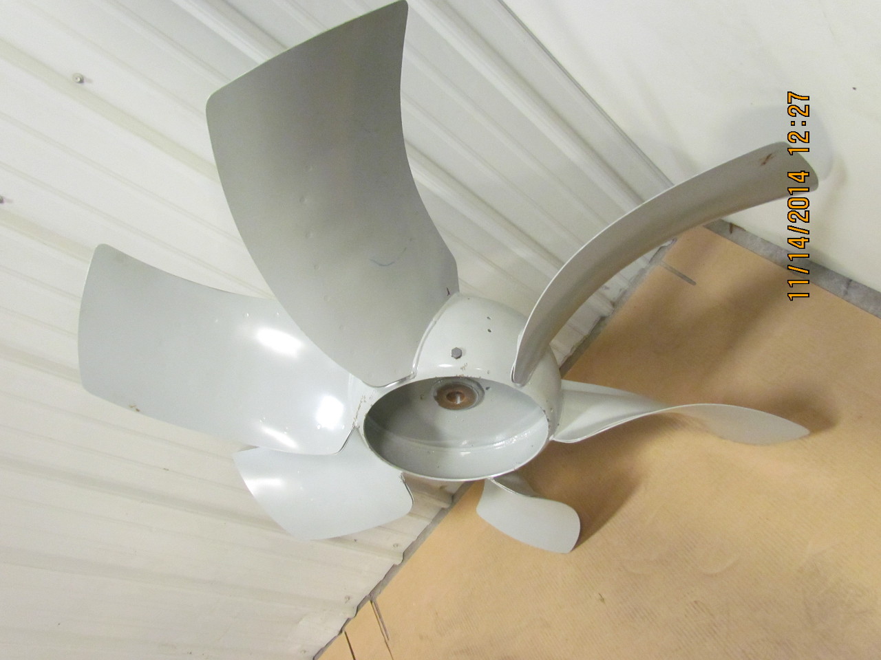 Fabricated Steel 6 Blade Fan 48" Dia Aerodynamic Hub 11/4"Bore