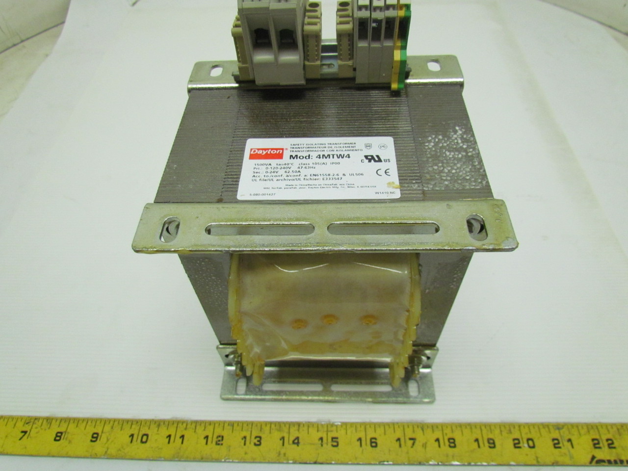 Dayton 4mtw4 Isolating transformer Rating Power 1500VA in 120240V out 24V eBay