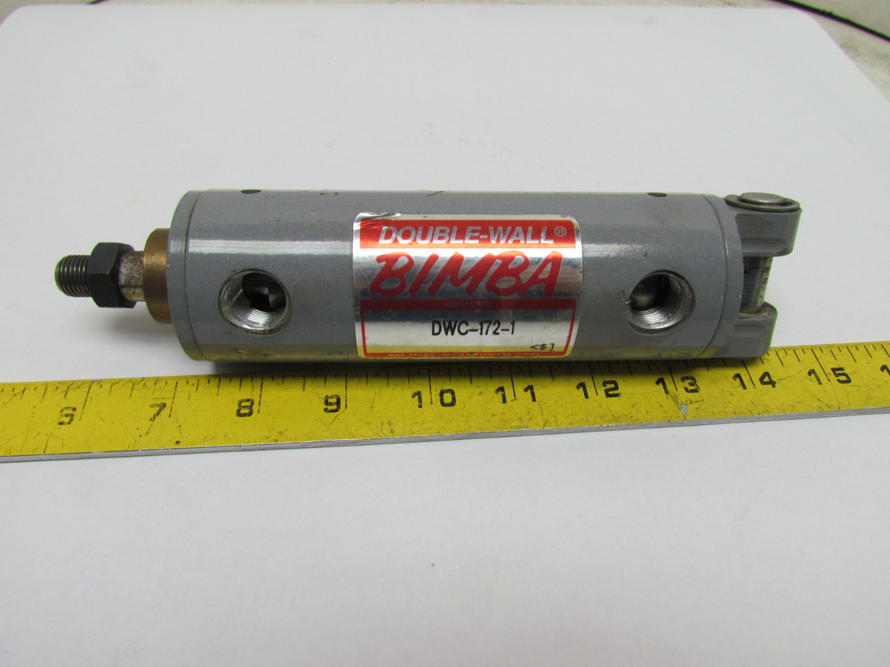 Bimba Pneumatic Air Cylinder 11/2" Bore 2" Stroke Double Wall Double