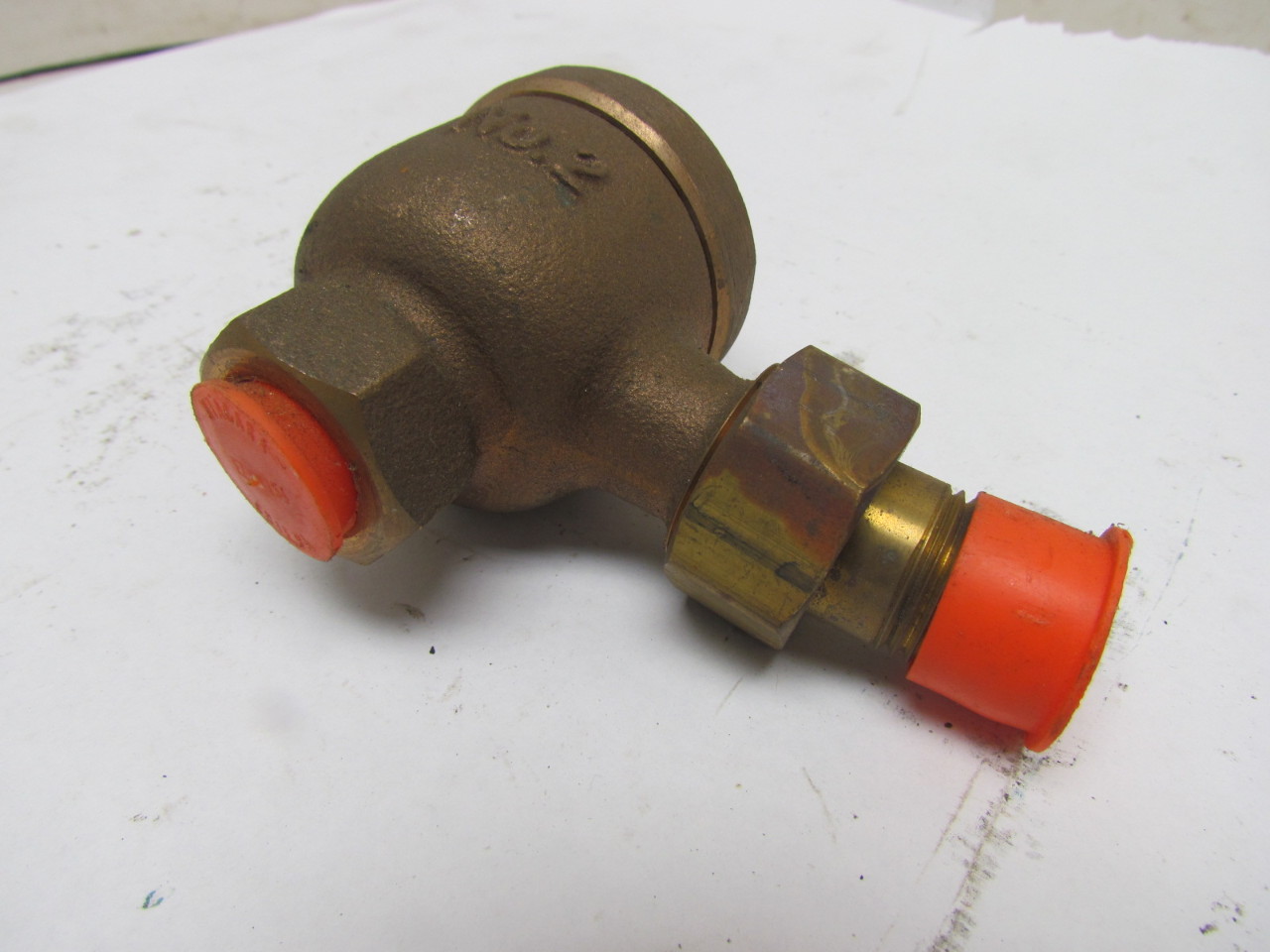 Hoffman 17C Angle Bronze Thermostatic Radiator Steam Trap 1/2 Size