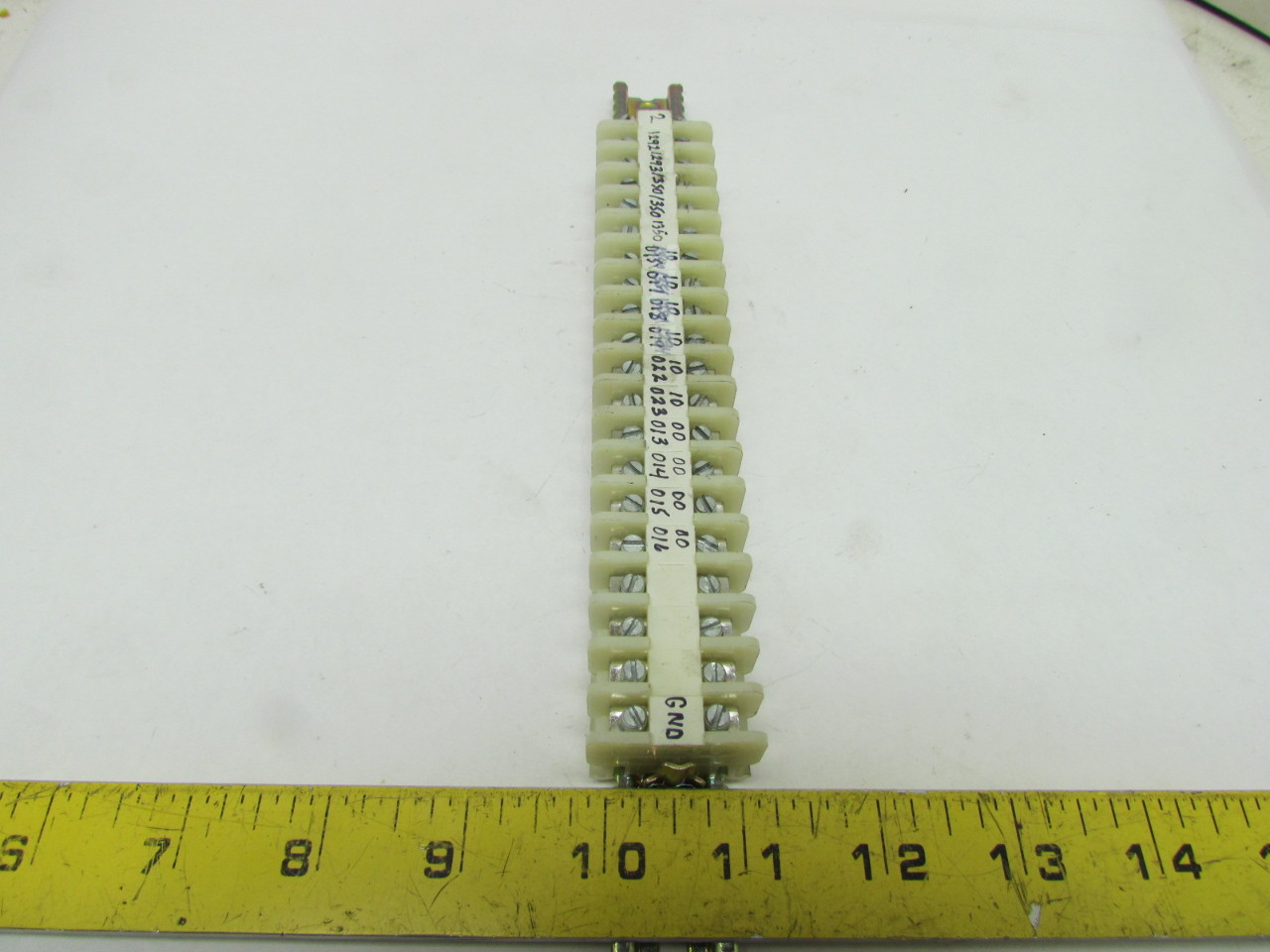 AB 1492 Terminal Block Strip 15mm DIN Rail 10"L 48 Blocks Style F Lot of 3